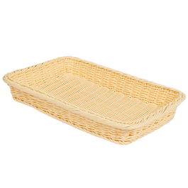 GET - WB-1509-N - Cesta rectangular - 45,7 x 31,1 x 6,4 cm - Beige