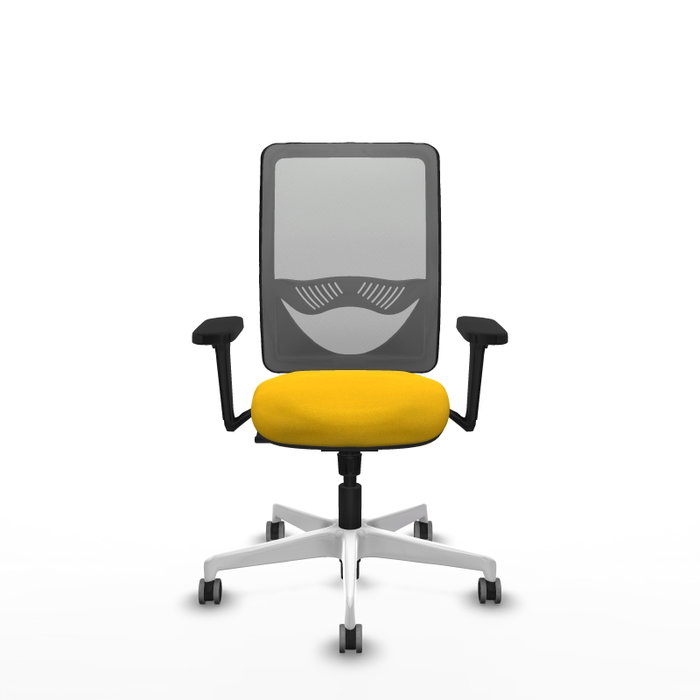 PIQUERAS Y CRESPO Silla de oficina Zulema con mecanismo Sincro, Amarillo y Gris PIQUERAS Y CRESPO Silla de oficina Zulema con mecanismo Sincro, Amarillo y Gris