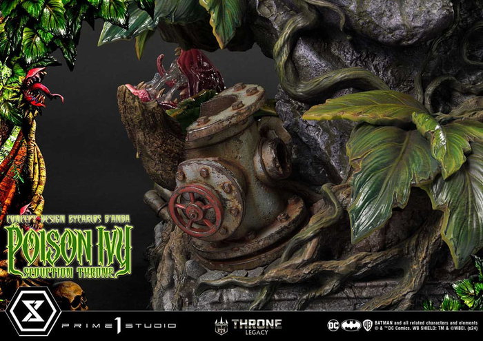 Prime 1 Studio Estatua 1/4 Throne Legacy Collection Batman Poison Ivy Seduction Throne