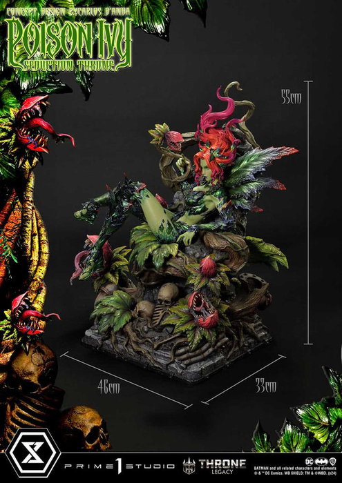 Prime 1 Studio Estatua 1/4 Throne Legacy Collection Batman Poison Ivy Seduction Throne