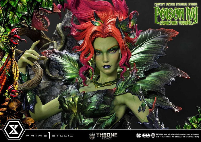 Prime 1 Studio Estatua 1/4 Throne Legacy Collection Batman Poison Ivy Seduction Throne