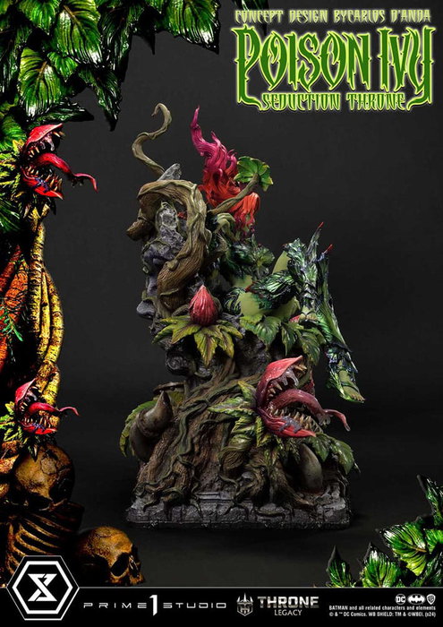 Prime 1 Studio Estatua 1/4 Throne Legacy Collection Batman Poison Ivy Seduction Throne