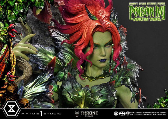 Prime 1 Studio Estatua 1/4 Throne Legacy Collection Batman Poison Ivy Seduction Throne