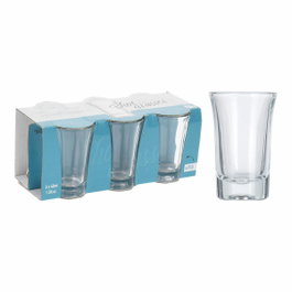 Excellent Houseware Vasos Pequeños de Cristal 40 ml, Set de 6 Unidades