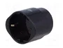 GOOBAY Adaptador de Viaje con Toma de Tierra, Negro