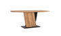 Giner Y Colomer Mesa Comedor Acacia Madera Maciza 240x100x76 cm Negro Natural