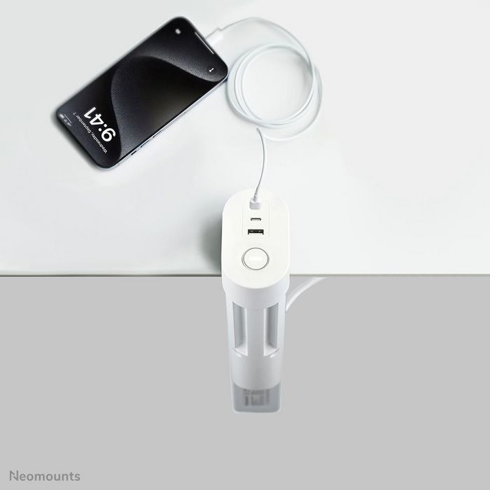 Regleta Neomounts VOLT DESK CLAMP Blanco (1,4 m)