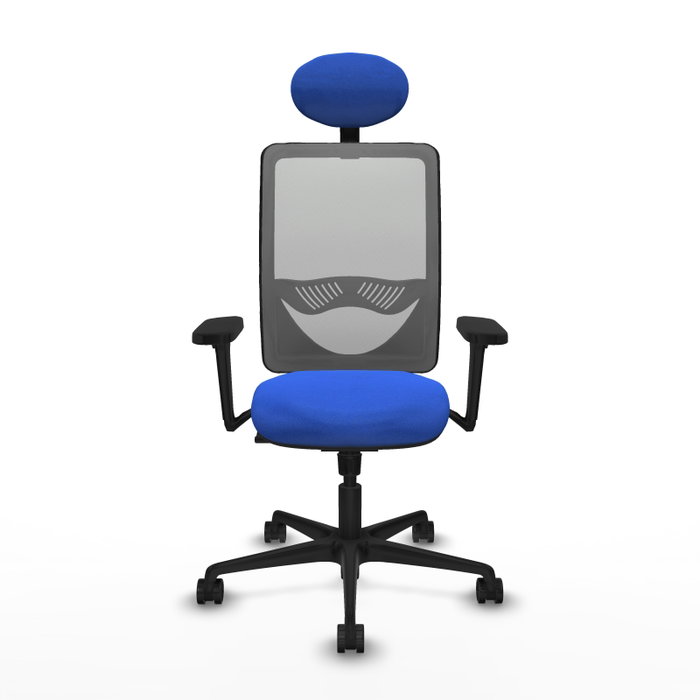 PIQUERAS Y CRESPO Silla de oficina Zulema con mecanismo Sincro, Azul y Gris PIQUERAS Y CRESPO Silla de oficina Zulema con mecanismo Sincro, Azul y Gris