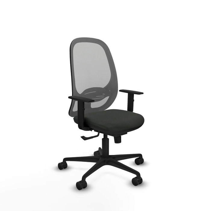 PIQUERAS Y CRESPO Silla de oficina Cilanco con mecanismo Sincro, Gris y Negro PIQUERAS Y CRESPO Silla de oficina Cilanco con mecanismo Sincro, Gris y Negro