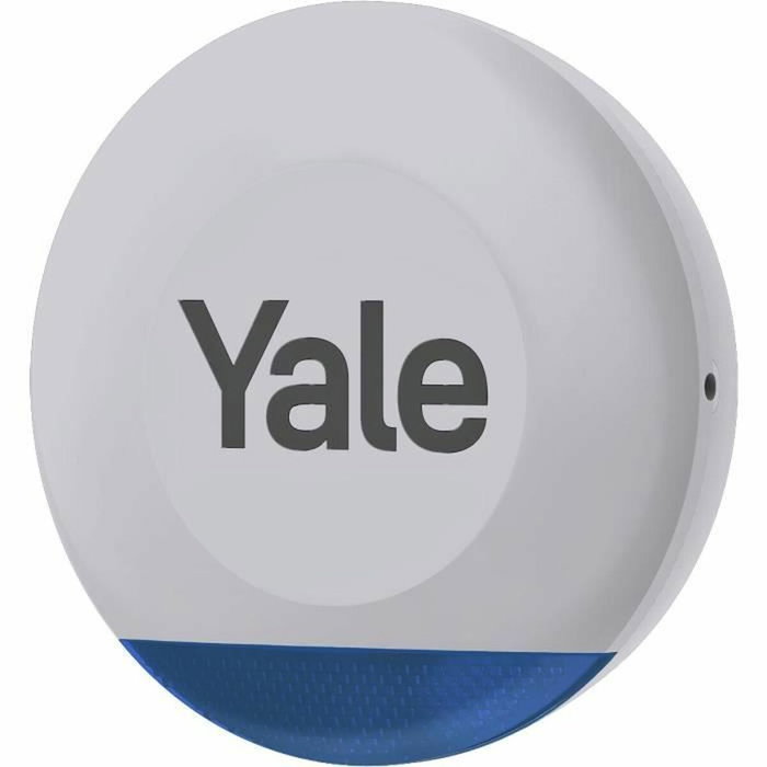 Yale Sirena de Exterior para Alarma Inteligente - 100 dB y Luces LED Intermitentes - Gris