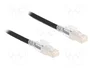 DeLOCK Cable de red RJ45 Cat.6A S/FTP con clips de seguridad, 2 m, Negro