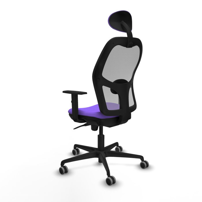 PIQUERAS Y CRESPO Silla de oficina Jorquera con mecanismo Sincro, Tela Lila y Malla Gris PIQUERAS Y CRESPO Silla de oficina Jorquera con mecanismo Sincro, Tela Lila y Malla Gris