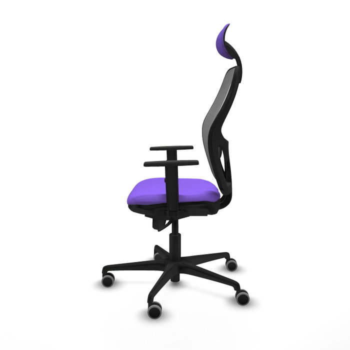 PIQUERAS Y CRESPO Silla de oficina Jorquera con mecanismo Sincro, Tela Lila y Malla Gris PIQUERAS Y CRESPO Silla de oficina Jorquera con mecanismo Sincro, Tela Lila y Malla Gris