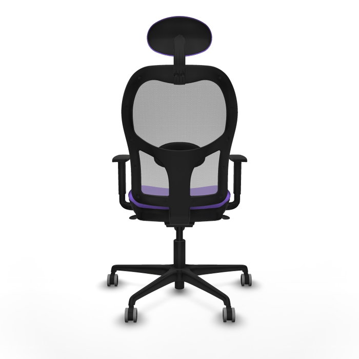 PIQUERAS Y CRESPO Silla de oficina Jorquera con mecanismo Sincro, Tela Lila y Malla Gris PIQUERAS Y CRESPO Silla de oficina Jorquera con mecanismo Sincro, Tela Lila y Malla Gris