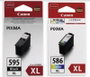 Canon Multipack PG-595XL / CL-586XL con 50 hojas de papel fotográfico