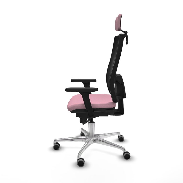 PIQUERAS Y CRESPO Silla de oficina Horna con mecanismo Sincro, Rosa y Negro PIQUERAS Y CRESPO Silla de oficina Horna con mecanismo Sincro, Rosa y Negro