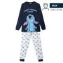 Cerdá Pijama Largo Single Jersey Stitch Azul Talla S