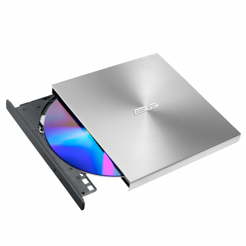 ASUS ZenDrive U8M SDRW-08U8M-U Grabadora de DVD Externa con M-DISC y USB-C, Plata