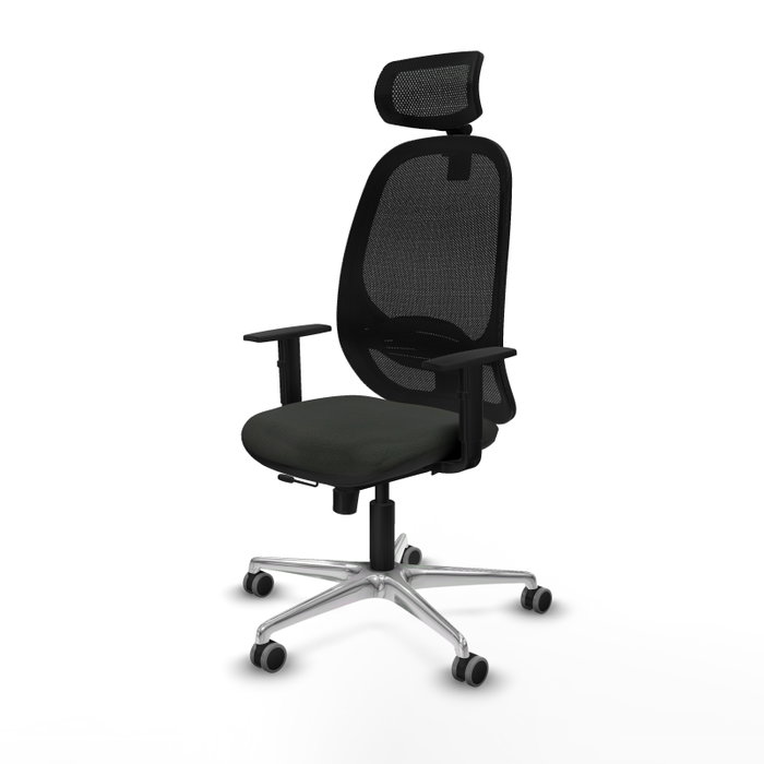 PIQUERAS Y CRESPO Silla de oficina Cilanco con mecanismo Sincro/Traslack, Negro PIQUERAS Y CRESPO Silla de oficina Cilanco con mecanismo Sincro/Traslack, Negro