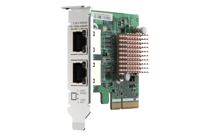 QNAP QXG-2G2T-i225 Tarjeta de expansión de red Dual-Port 2.5GbE RJ-45 QNAP QXG-2G2T-i225 Tarjeta de expansión de red Dual-Port 2.5GbE RJ-45