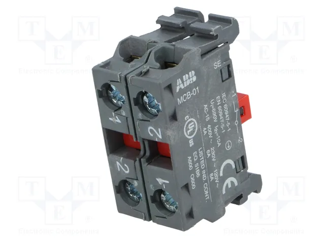 ABB Bloques de Contactos 22mm para Placa Frontal NC x2 ABB Bloques de Contactos 22mm para Placa Frontal NC x2