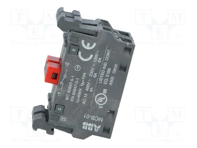 ABB Bloques de Contactos 22mm para Placa Frontal NC x2 ABB Bloques de Contactos 22mm para Placa Frontal NC x2