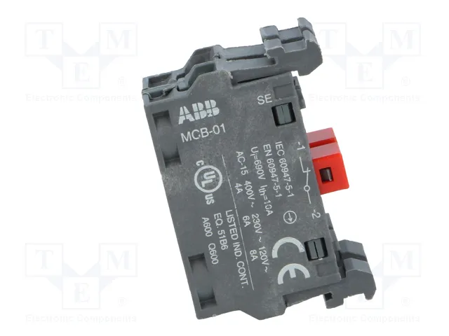 ABB Bloques de Contactos 22mm para Placa Frontal NC x2 ABB Bloques de Contactos 22mm para Placa Frontal NC x2