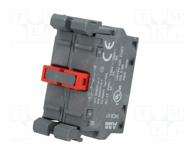 ABB Bloques de Contactos 22mm para Placa Frontal NC x2 ABB Bloques de Contactos 22mm para Placa Frontal NC x2