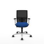PIQUERAS Y CRESPO Silla de oficina Yunquera con mecanismo Sincro/Traslack Azul y Negro