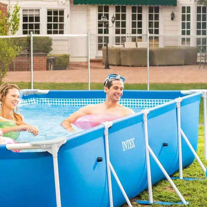 Intex Piscina Frame Rectangular 450X220X84Cm con Bomba