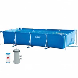 Intex Piscina Frame Rectangular 450X220X84Cm con Bomba