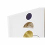 DKD Home Decor Cuadro Lienzo Abstracto 4 (30x1,8x40 cm) de Colores Blanco, Naranja, Negro y Dorado
