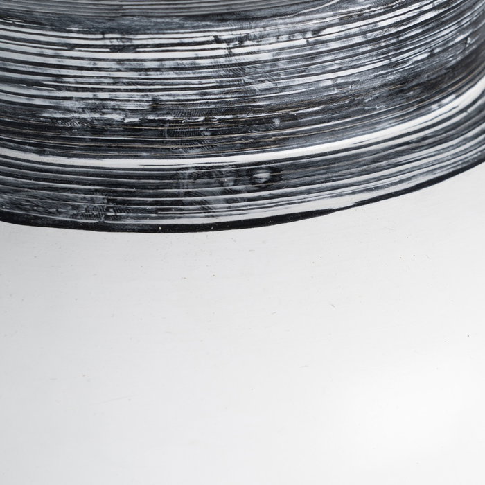 Jarrón Blanco Terracota Decoración 26 X 28 X 48 cm