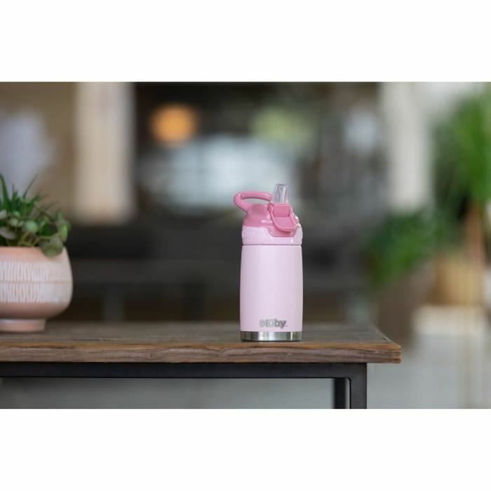 Nuby Botella térmica de 300 ml - Acero inoxidable - Rosa Nuby Botella térmica de 300 ml - Acero inoxidable - Rosa