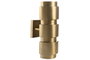 DKD Home Decor Lámpara de Aplique Acero Patinado Dorado Mate