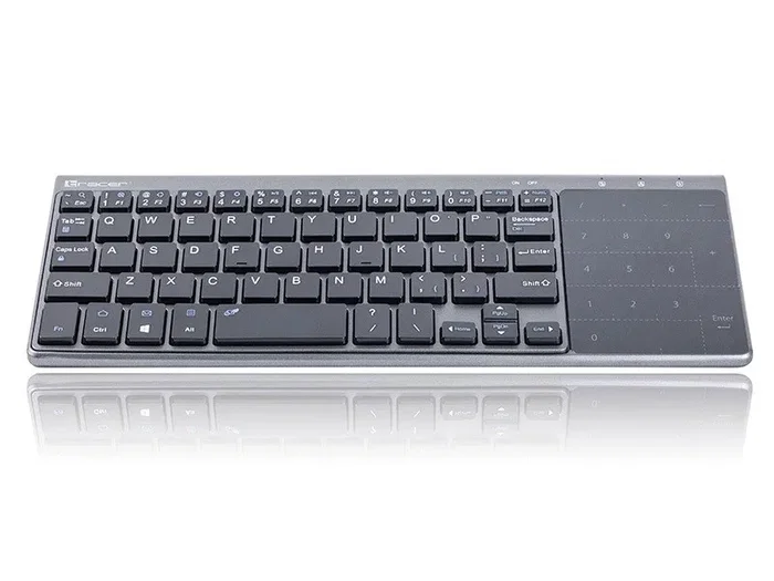 Tracer Expert RF 2.4 GHz Teclado Inalámbrico con Touchpad, Distribución Polaca, Negro