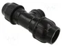 GEBO Conector de apriete Plast 50 x 2" x 50 para tuberías PE