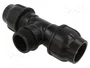 GEBO Conector de apriete Plast 50 x 2" x 50 para tuberías PE