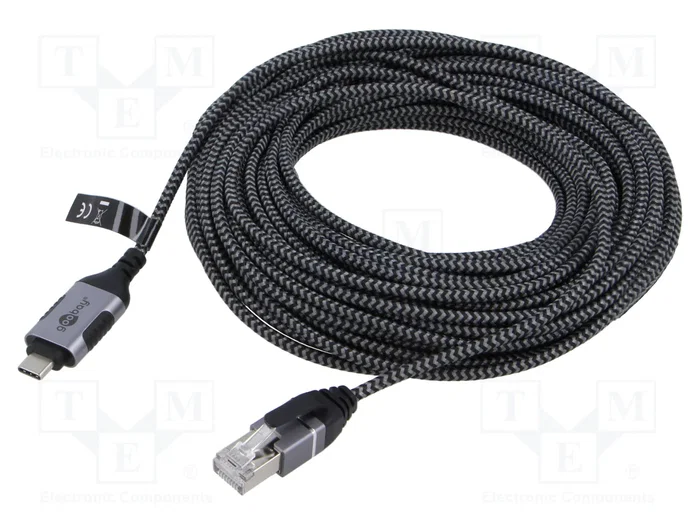 GOOBAY Cable de Red USB-C a RJ45 Slim Cat 6 de 15m GOOBAY Cable de Red USB-C a RJ45 Slim Cat 6 de 15m