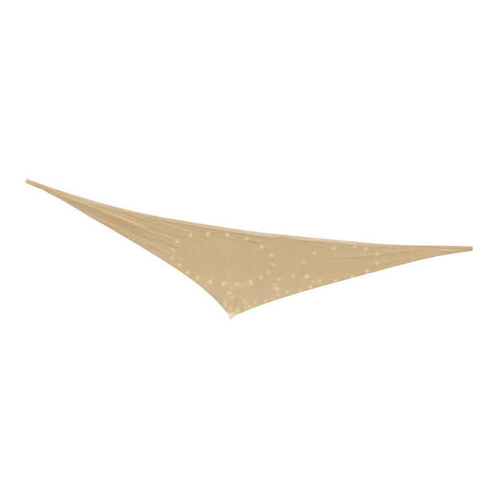 Toldo de ocultación con LED solar beige 3 x 3 x 3 m Toldo de ocultación con LED solar beige 3 x 3 x 3 m
