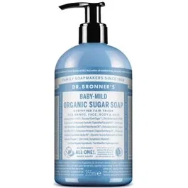 Dr. Bronner's Jabón de Azúcar Bebé Neutral para Piel Sensible e Infantil 355 ml
