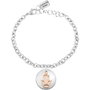 La Petite Story Pulsera de Acero Inoxidable con Colgante Gris