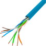 Lanberg Cable de Red Bobina 305m UTP CCA 100Mb/s AWG24 Azul RAL5012 - U/UTP, PVC, HDPE, Un solo hilo