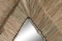 DKD Home Decor Espejo Yute Lágrima Natural 62x5x80 cm