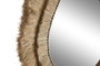 DKD Home Decor Espejo Yute Lágrima Natural 62x5x80 cm