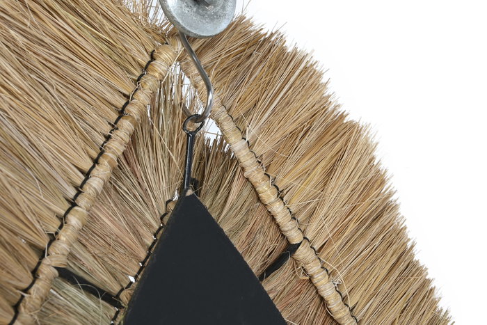 DKD Home Decor Espejo Yute Lágrima Natural 62x5x80 cm