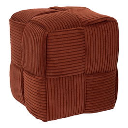 Home Deco Factory Puf Trenzado Scott Terracota Cocooning