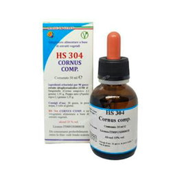 HERBOPLANET HS 304 Cornus Comp. Gotas 50 ml - Complemento Alimenticio, Macerado Espagírico-Alquímico para Sistema Circulatorio