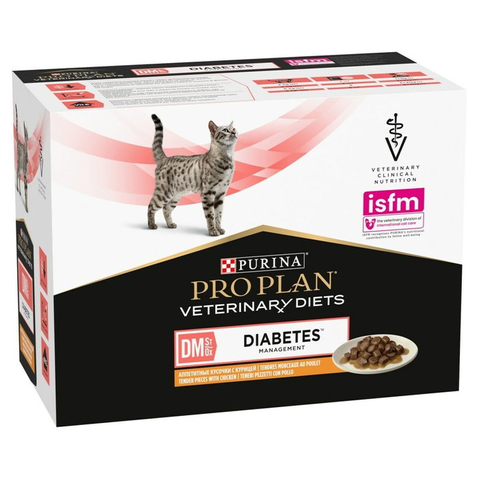 Purina Pro Plan Veterinary Diets Feline DM Diabetes Management Pollo 10x85g