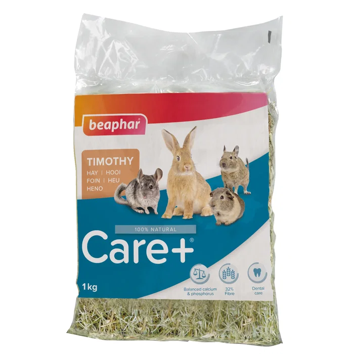Beaphar Heno Timothy Care+ para Conejos y Roedores 1 kg Beaphar Heno Timothy Care+ para Conejos y Roedores 1 kg
